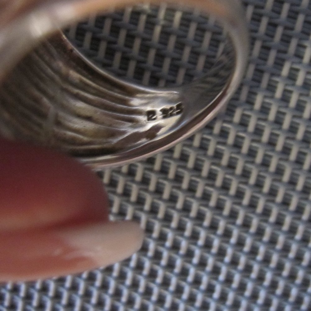 Silver fashion band, Sz 6 - Picture 4 of 5